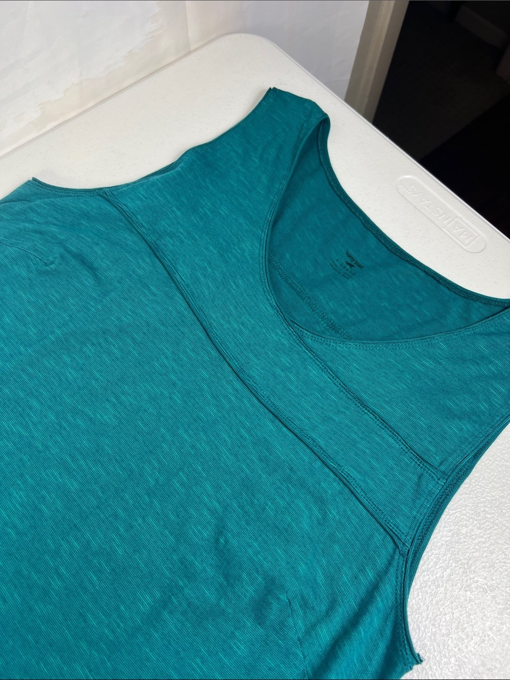Horny Toad Sz XL Oolong Teal Dress Sleeveless Organic Cotton Blend Outdoors EUC - Picture 4 of 11